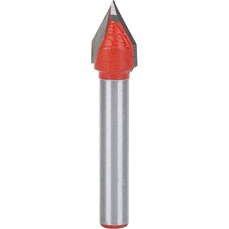Fraise à rainurer en V 3D 6x10 mm (1/4") pour le travail du bois et la gravure CNC à 60° (1/5)