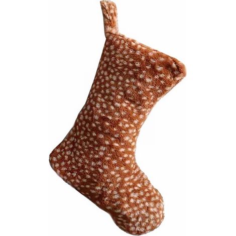 Chaussette De Noël - 50 Cm - Tissu - Décoration De Cheminée Et Arbre De Noël - Lot De 1 (1/5)
