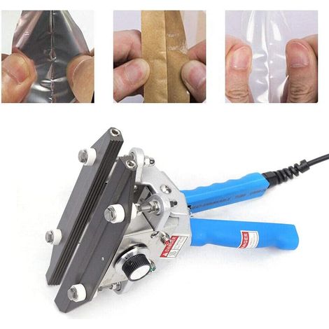 300W Handcrimp-Versiegelung, Zangendichtung Maschine, Temperatur 30 ° C-250 ° C Einstellbar, Tragbarer Wärmebeutel Aluminiumfolie Kraft-Versiegelungs Werkzeug