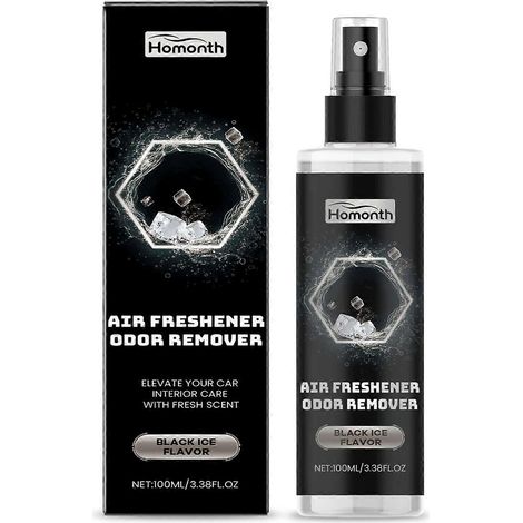 Désodorisant longue durée pour voiture, élimine efficacement les odeurs grâce aux huiles essentielles naturelles, sans danger pour la voiture, le camion et la maison. Black Ice (1/5)