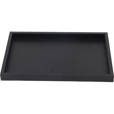 Rechteckiges Serviertablett aus Massivholz für Tee, Kaffee, Snacks und Speisen, Restauranttablett, 30 x 20 x 2 cm (1/5)