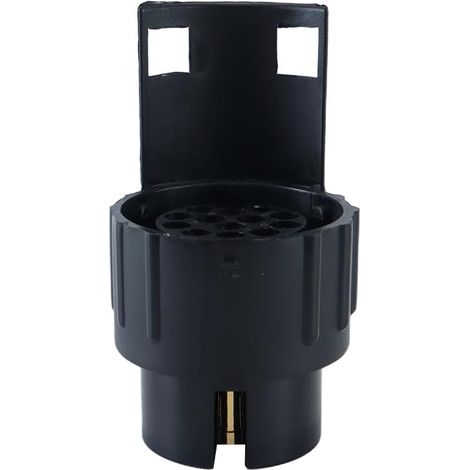 Adaptateur de remorque 7 broches vers 13 broches, adaptateur de prise électrique étanche 12 V pour caravane, camping-car, bateau, voiture, camion (1/5)