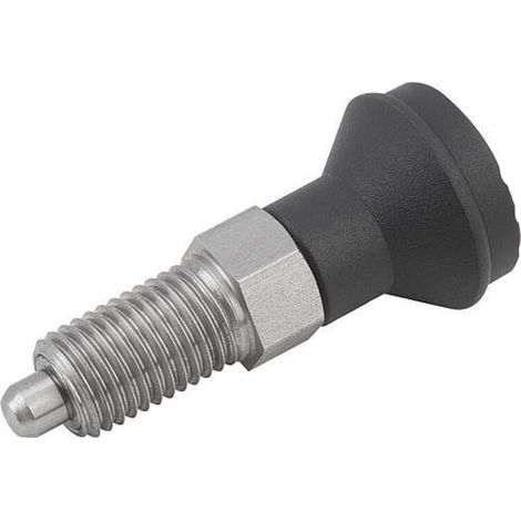 KIPP Arretierbolzen GR.1 M10x1 D5 Form A ohne Rastnut Edelstahl (1/4)