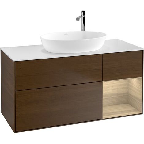 Villeroy & Boch F951PCGN Meuble sous-lavabo Finion F95 (1/2)