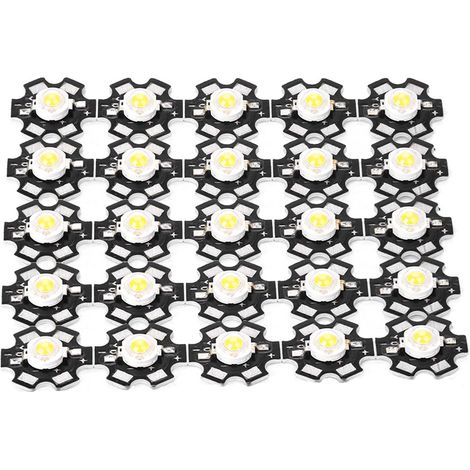 Perle LED COB 25PCS Lampe Spot Aluminium Haute Lumière 3000-3200K (1/5)