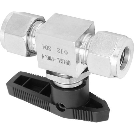 Vanne en acier inoxydable 304 à aiguille 2 voies haute pression pour la régulation du débit d'eau, de gaz et de fioul SS-44S6Ф12 (1/5)