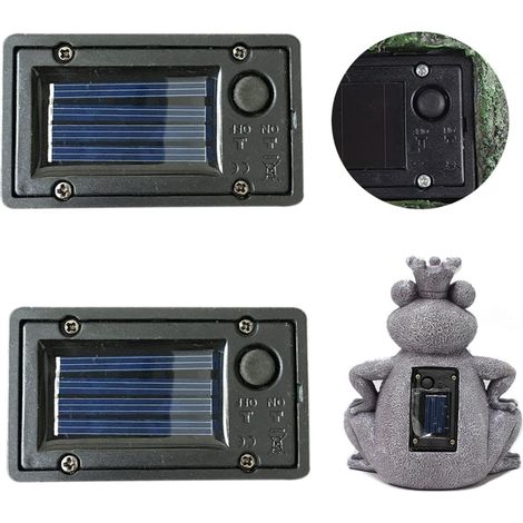 Lot de 2 boîtes à piles pour lanternes solaires, couvercle de lanterne de rechange pour éclairage extérieur, lampes de table, décoration de terrasse