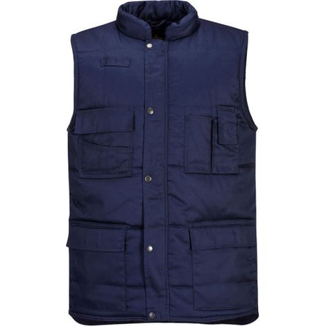 Chaleco de protección laboral multibolsillos Shetland S414 5XL Azul Marino