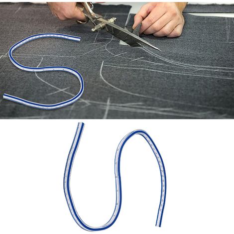 Règle Flexible en Forme de Serpent pour Dessin Manga Couture 30cm 40cm 50cm 60cm - KZQ (1/5)