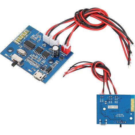 Module Amplificateur Bluetooth MP3 avec Alimentation Numérique Bleu Durable