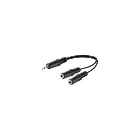 Microconnect 3.5mm - 2 x 3.5mm, M/F Audiokabel 0.2 m 3.5mm 2 x 3.5mm Schwarz - Audiokabel (M/F, 3.5mm, 2 x 3.5mm, 2 x 3.5mm, 0.2 m, Schwarz) (1/2)