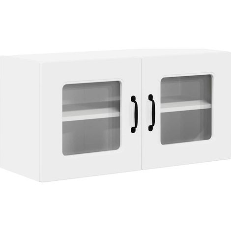 Meuble mural de cuisine,Armoire de cuisine Blanc brillant 80 x 31 x 40 cm CFW11255 (1/5)