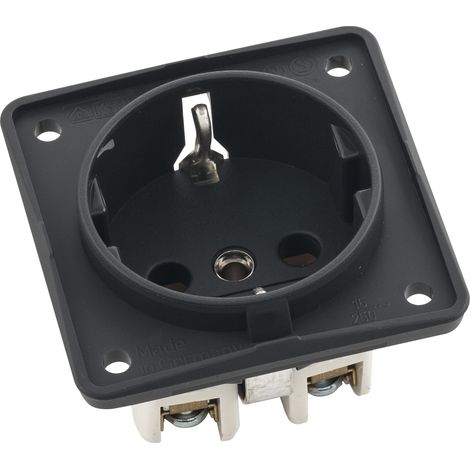 Berker Integro Schuko-Steckdose, anthrazit matt (1/3)