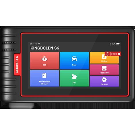 KINGBOLEN S6 : appareil de diagnostic automobile OBD2 pour l'ensemble du système, configurable en plusieurs langues (1/5)