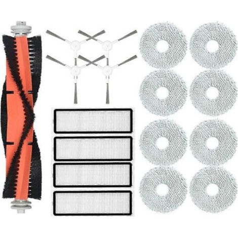 Accessoires pour aspirateur robot Xiaomi S10+ / S10 Plus : brosse principale, filtre HEPA, lingette de nettoyage, pièces détachées (1/5)