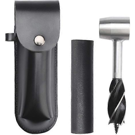 Tarière manuelle, clé de survie pour colons, mèche à bois Scotch Eye pour sac à dos (noire) (1/2)