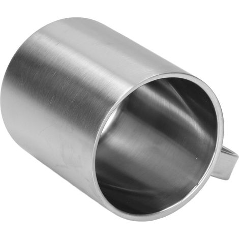 Mug en acier inoxydable, contenance 300 ml, double paroi, design ergonomique, surface texturée, avec poignée (1/5)