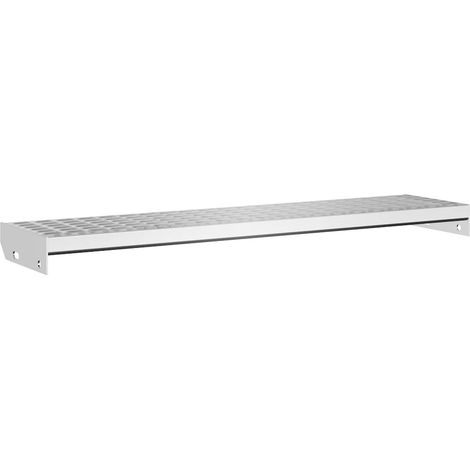 Escalier en caillebotis 100x24x7 cm acier galvanisé CFW490190 (1/5)