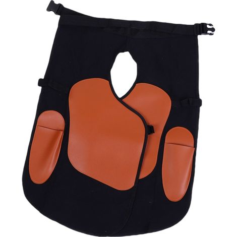 Tablier maréchal-ferrant toile cuir – Sangles jambes réglables pour ferrer chevaux (1/5)