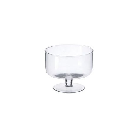 Vaso Decorativo Casa Coppa in Vetro con Piede Tessa 18,5 cm (1/2)