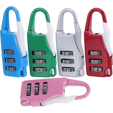 5-Piece Zinc Alloy Combination Padlock Set for Suitcases (1/5)