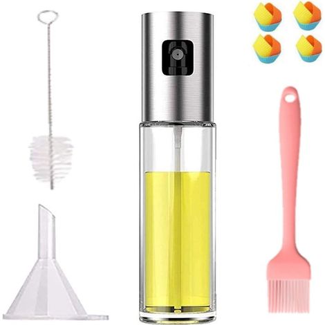 Spray Huile - Pulvérisateur En Verre 100 ml - Pour Cuisine Maison Et Extérieur - 1 Pièce (1/5)