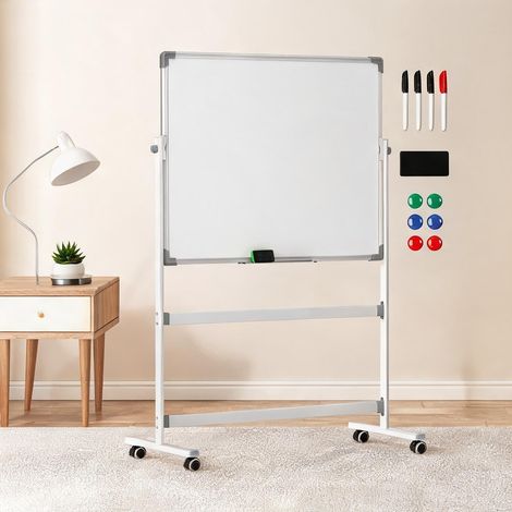 Tableau blanc double face rotatif sur pied mobile avec (1/5)
