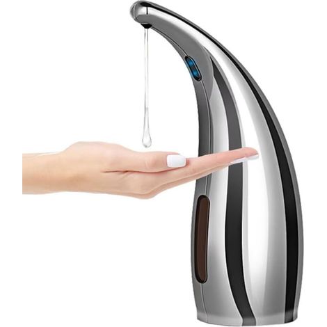 Soap Dispenser,Touchless Bath Kitchen Countertop Automatic Soap Dispenser with Infrared Motion Sensor,IPX6 Waterproof.Perfect for Bathroom and Kitchen (1/4)