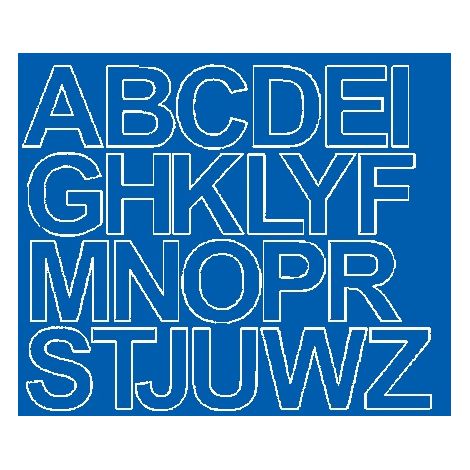 Lettere adesive autoadesive 4,5 cm, blu opaco