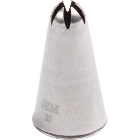 Buse De Pâtisserie - Étoile - 4 mm - Acier Inoxydable - Gris - 1 Pièce