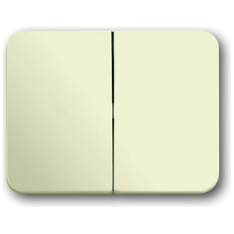 Enjoliveur Interrupteur Double 22G Ivoire/Blanc 2CKA001751A2565 ABB 582153