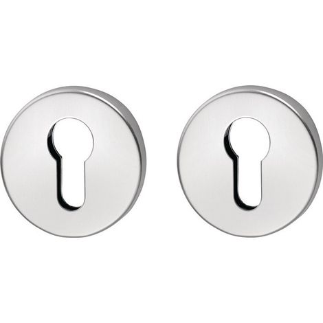 Rosace porte en acier inoxydable 056 VA F00 épaisseur.8mm PZ rd.EDI
