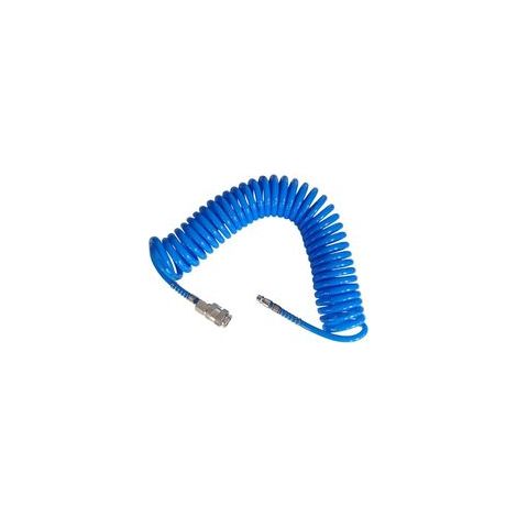 Tuyau Air Comprimé 6 m, PU Tuyaux Compresseur d Air, Tuyau Pneumatique Antidéflagrant avec 1/4" Connecteur, Diamètre 5 × 8 mm, pour Transport de Gaz(Bleu) (1/5)