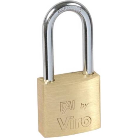 12 x VIRO 553.32 LUCCHETTO FAI ARCO LUNGO 30MM OTTONE