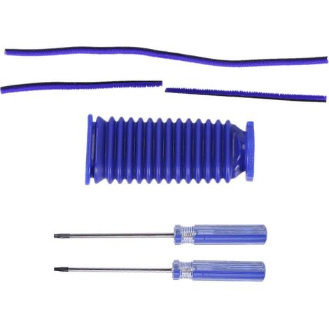 Pour V7 V10 V11 Tête de rouleau souple Bande douce en peluche, Tuyau bleu-- (1/5)
