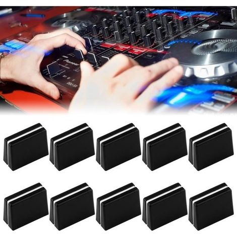 Capuchons de Fader Fader Caps Bouton Fader Table de Mixage Console Mixer Slider Fader Boutons de Remplacement 20×15×9MM 10Pcs (1/4)