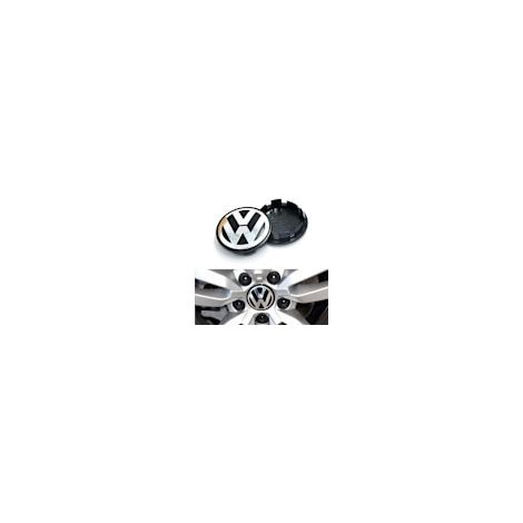 Satz mit 4 Volkswagen VW Radkappen/Emblemen – Automobil Silber 56 mm (1/5)