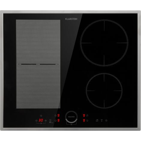 Klarstein Delicatessa 60 Hybrid Placa de inducción encastrable 4 zonas 7000W color negro