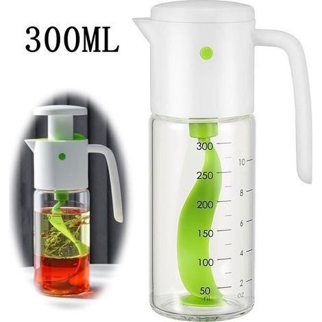 (Vert)Shaker à Vinaigrette - MARQUE Inconnue - Modèle Inconnu - Verre Borosilicate - 300ML - Couleur Verte (1/4)