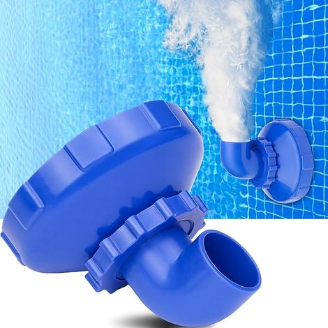 Deux buses d'entrée d'eau compatibles avec les accessoires de ventilation de sortie Intex Bestway : buses de retour rotatives et pièces de rechange (1/5)