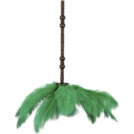 Plafonnier Plume Verte 62X62X174 Cm (1/2)