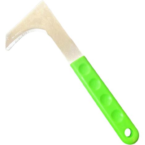 Désherbeur Manuel, Outils Manuels de Jardinage, Outil de Contrôle des Mauvaises Herbes pour Patio, Cour et Pelouse, Faucille Verte (1/5)