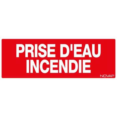 Panneau Prise d'eau incendie - Rigide 330x120mm - 4140797