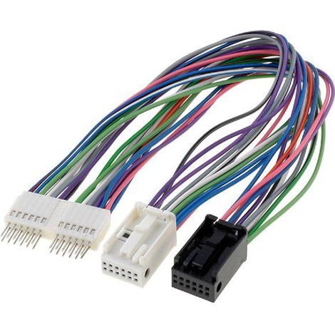 Fiche autoradio 2x Fakra 12PIN males vers 2x Fakra 24PIN femelles - 0.3m