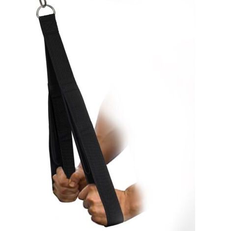 Corde d\'entraînement pour triceps de 27" et 20" pour machine à câbles - Accessoire d\'entraînement, corde à triceps lestée, musculation en salle, système de poulies à domicile, accessoires pour cor (1/5)