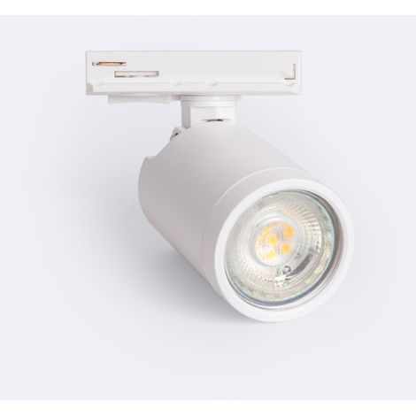 Faretto Portalampada Binario Monofase Davos per Lampadina GU10 / GU5.3 Bianco