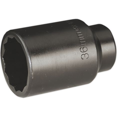 Sealey Premier Bi-Hex Deep Impact Socket 1/2""Sq Drive 36mm SX006