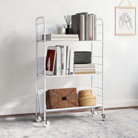 Bibliothèque bianco en metallo PP 69 x 26 x 108 cm (1/5)