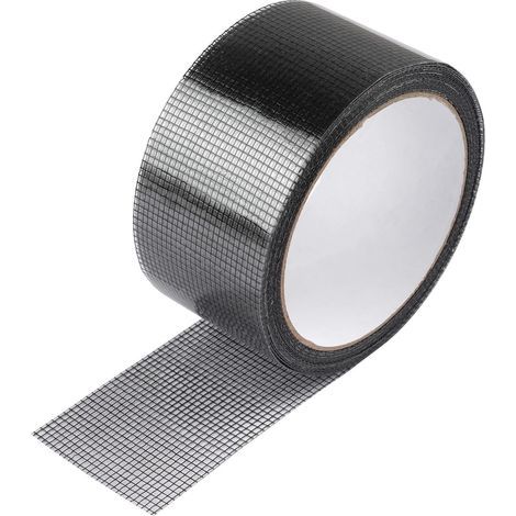 Moskitonetz-Reparaturband, 5 x 500 cm, selbstklebend, schwarz, Reparaturset für Fenster, Türen und Moskitonetzlöcher, stark klebend, wasserfest und langlebig (1/5)