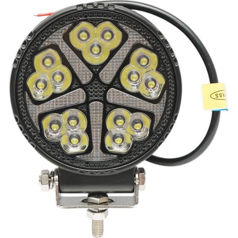 Proiettore LED rotondo con DRL 9-36V, 19W bianco-giallo, corpo in alluminio 108x108x38mm IP68 Breckner Germany (1/5)